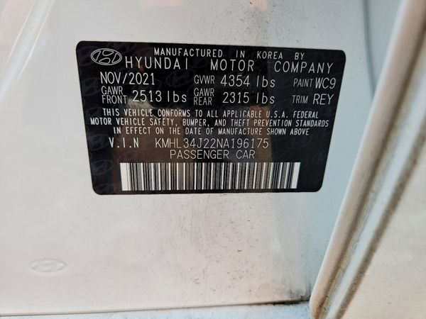2022 HYUNDAI SONATA