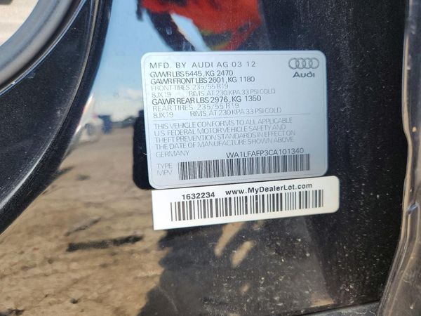 2012 AUDI Q5