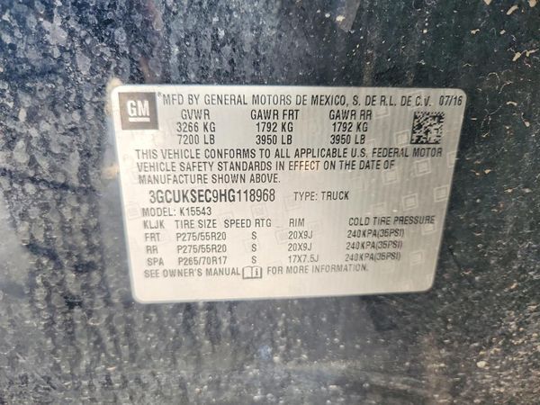 2017 CHEVROLET SILVERADO LTZ