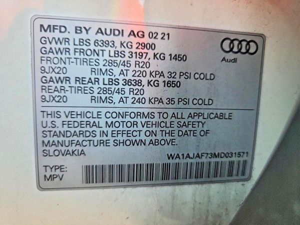 2021 AUDI Q7