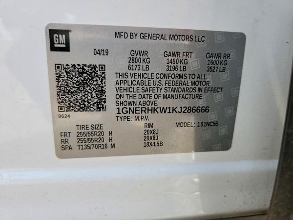 2019 CHEVROLET TRAVERSE LT