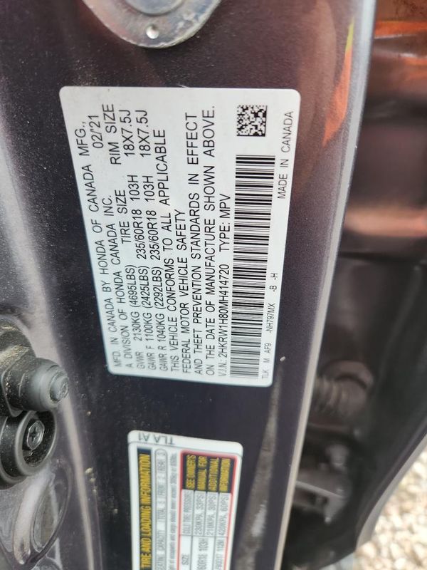 2021 HONDA CR-V EX-L