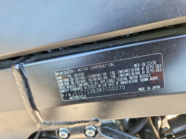2021 SUZUKI CYCLE DL