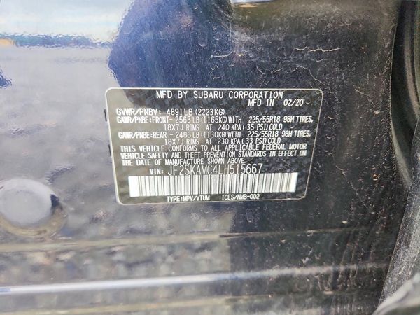 2020 SUBARU FORESTER Sport+ES+KA