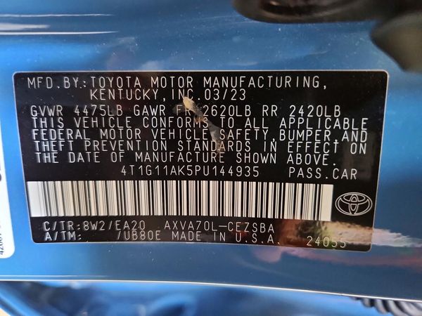 2023 TOYOTA CAMRY