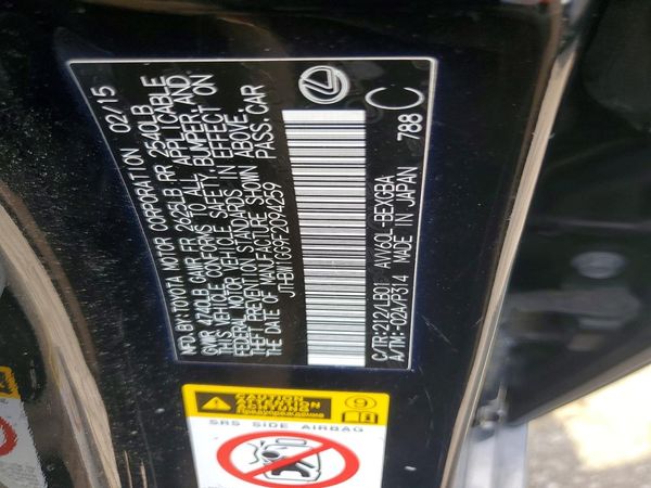 2015 LEXUS ES 300h