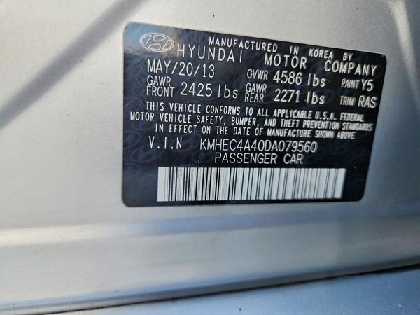2013 HYUNDAI SONATA Hybrid / Hybrid Limited