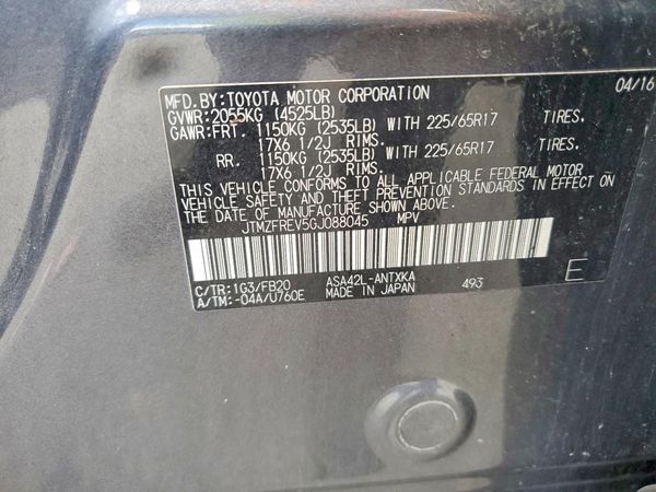 2016 TOYOTA RAV4 LE (X Grade)