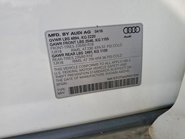 2016 AUDI Q3