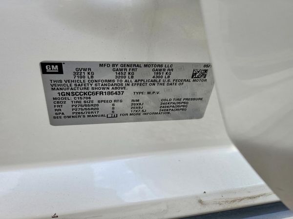 2015 CHEVROLET TAHOE LTZ