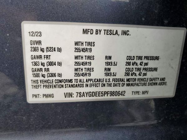 2023 TESLA MODEL Y
