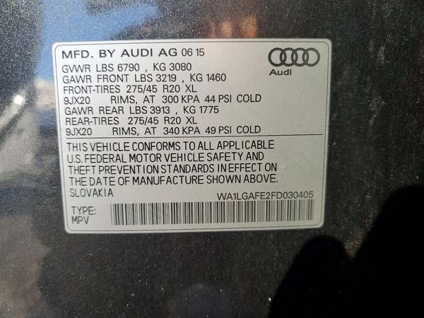 2015 AUDI Q7