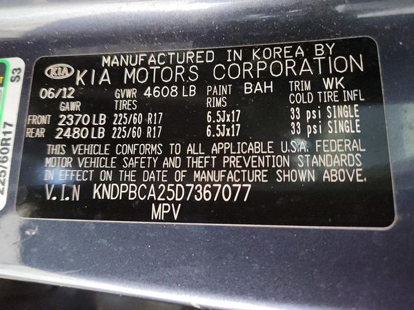 2013 KIA SPORTAGE LX