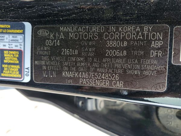 2014 KIA FORTE LX