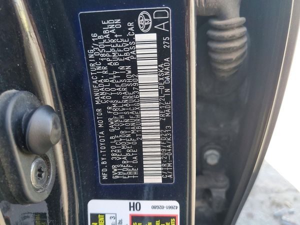 2016 TOYOTA COROLLA L/LE