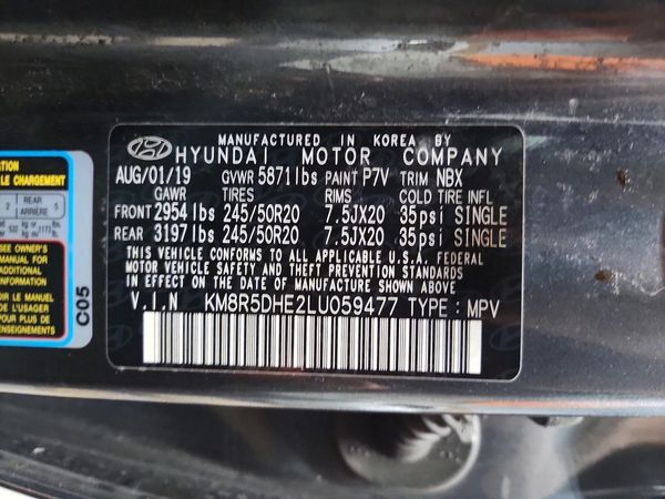 2020 HYUNDAI PALISADE