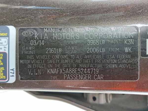 2014 KIA FORTE LX, EX