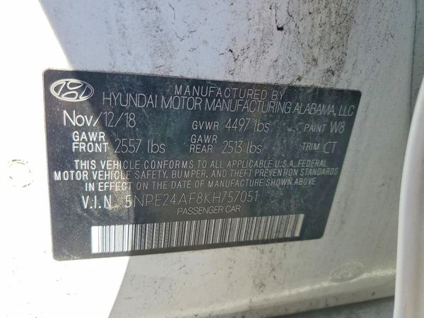 2019 HYUNDAI SONATA Eco Turbo, SE