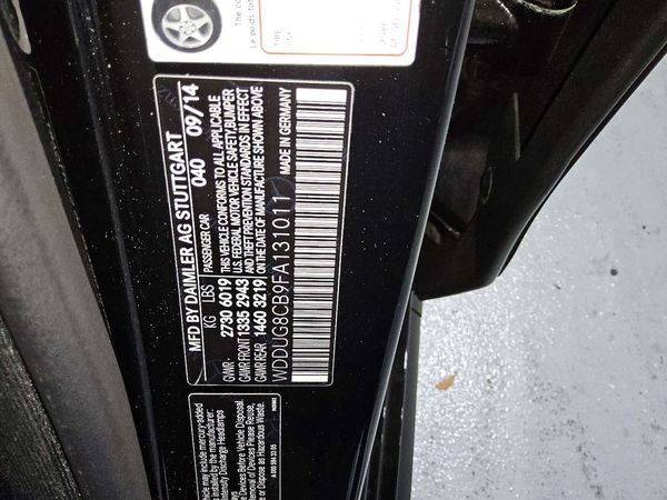 2015 MERCEDES-BENZ S S550 — VINS
