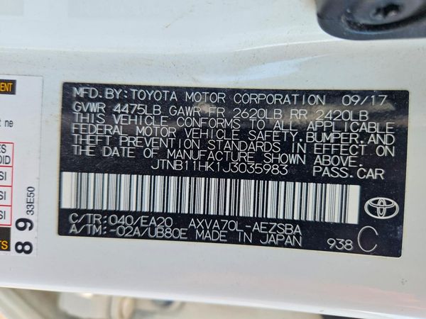 2018 TOYOTA CAMRY LE/SE/XLE/XSE