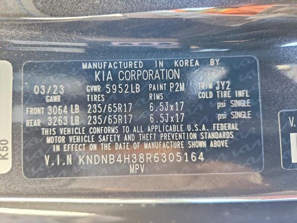 2024 KIA CARNIVAL LX, LX Seat Package