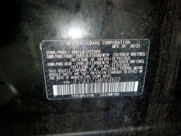 2021 SUBARU FORESTER Limited