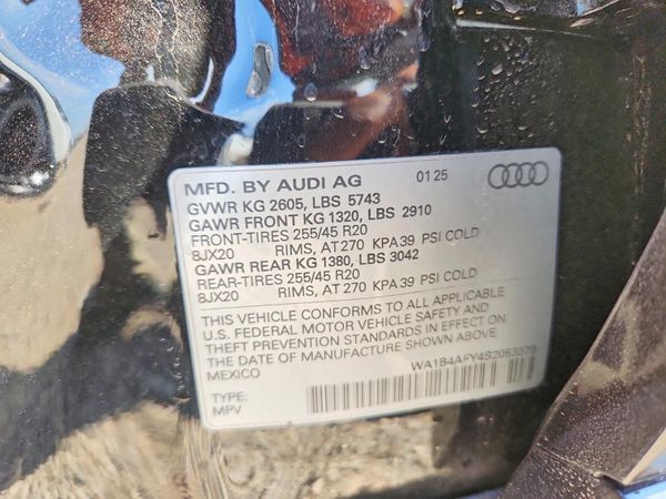 2025 AUDI SQ5 quattro Premium Plus — VINS