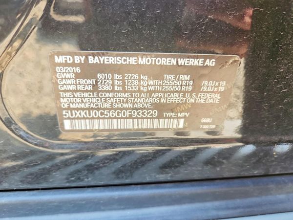 2016 BMW X6 sDrive35i