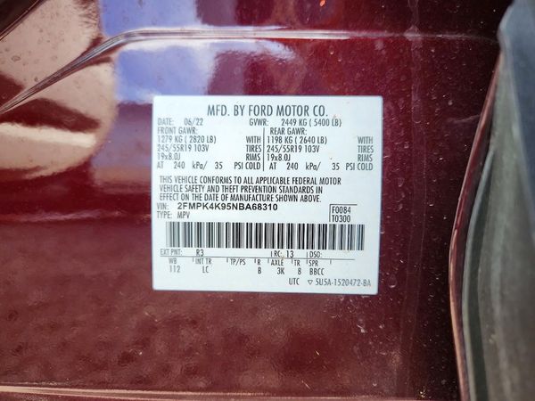2022 FORD EDGE Titanium