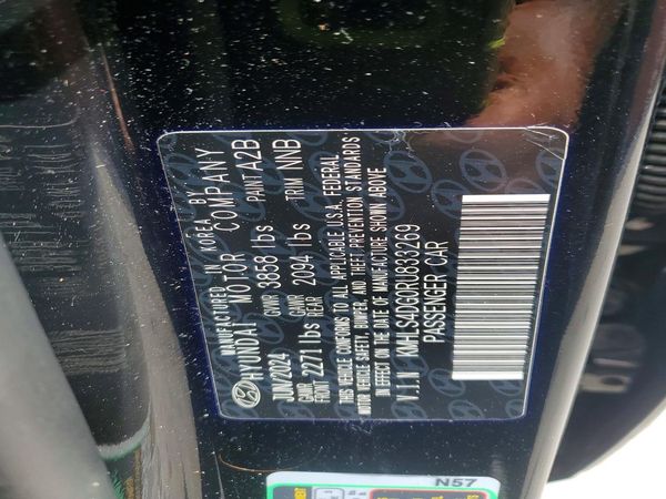 2024 HYUNDAI ELANTRA SEL w/ Convenience Pkg — VINS