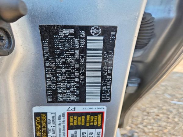 2017 TOYOTA CAMRY LE/SE/XLE/XSE