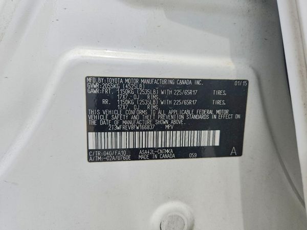 2015 TOYOTA RAV4 XLE (M Grade)
