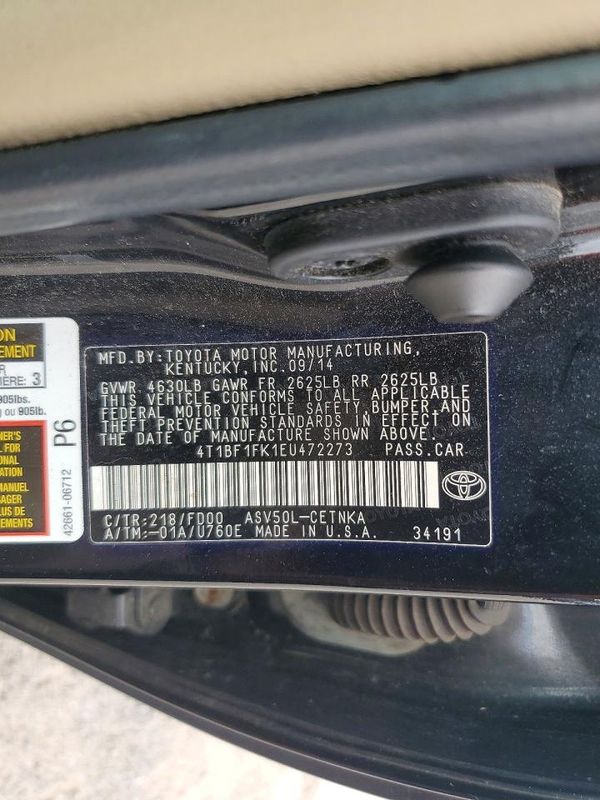 2014 TOYOTA CAMRY