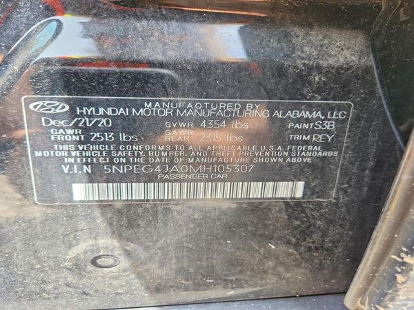2021 HYUNDAI SONATA