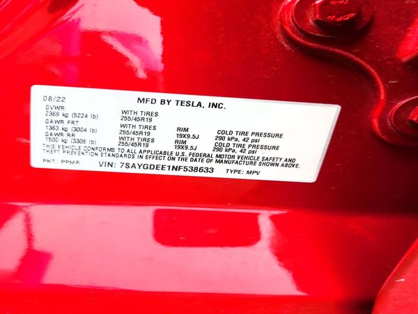 2022 TESLA MODEL Y