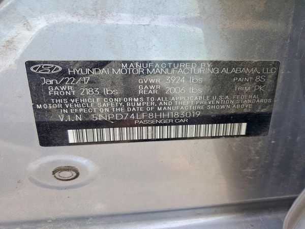 2017 HYUNDAI ELANTRA SE Base