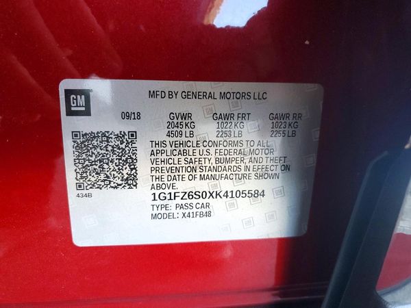 2019 CHEVROLET BOLT EV Premier