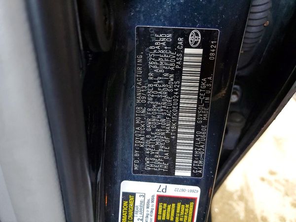 2014 TOYOTA CAMRY
