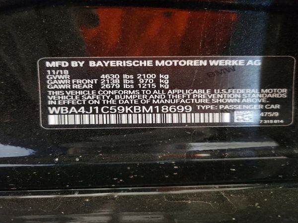 2019 BMW 430I