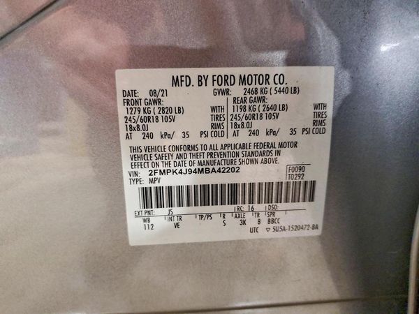 2021 FORD EDGE SEL