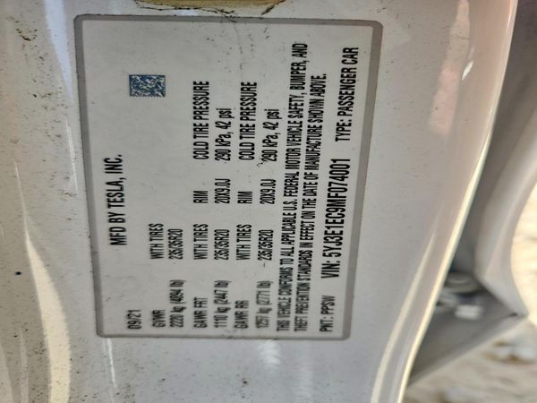 2021 TESLA MODEL 3