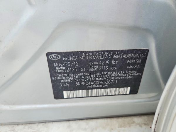 2013 HYUNDAI SONATA