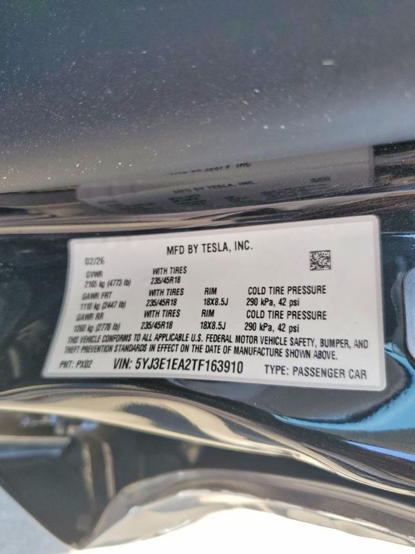 2026 TESLA MODEL 3