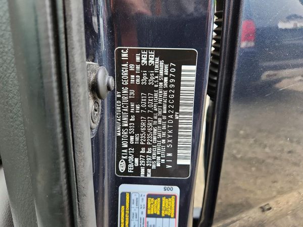 2012 KIA SORENTO GL(Middle-low grade)
