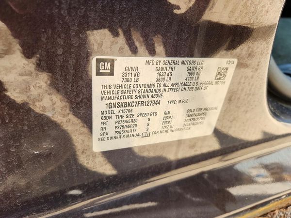 2015 CHEVROLET TAHOE
