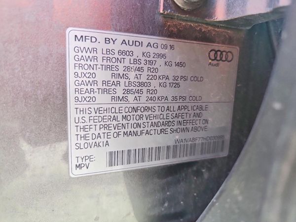 2017 AUDI Q7