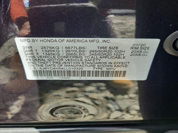 2020 ACURA MDX