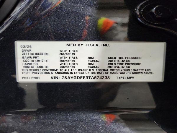 2026 TESLA MODEL Y
