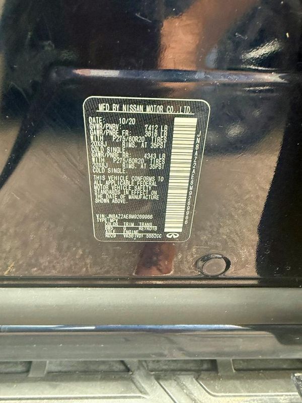 2021 INFINITI QX80 S