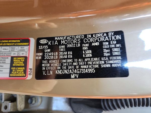 2016 KIA SOUL Plus